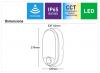 Fletcher II Oval LED Bunker Light with Sensor and CCT